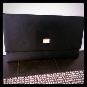 Vintage black envelope clutch, great cond.